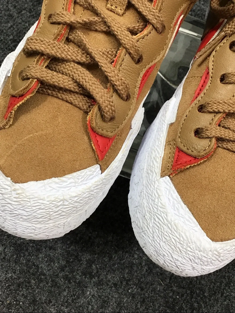 Nike Blazer Sacai low top suede sneakers DD1877-200 double stack
